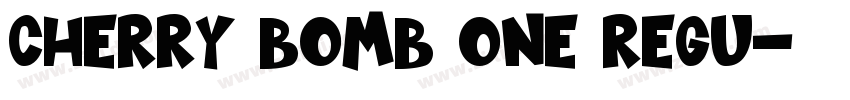 Cherry Bomb One Regu字体转换